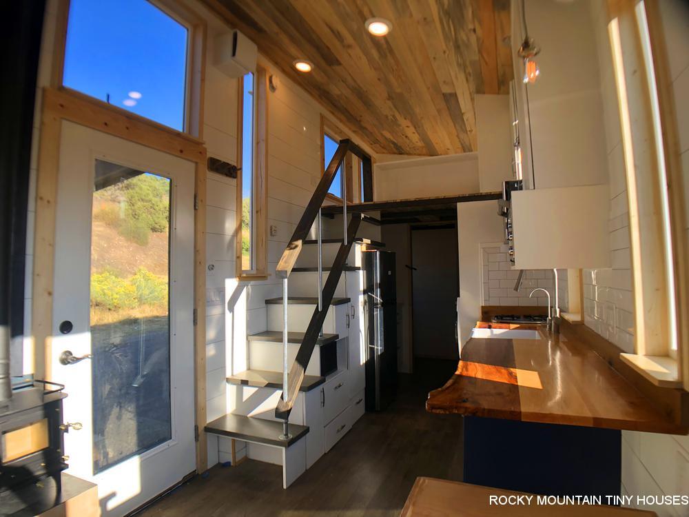 The Timberwolf 24' Tiny House's interior is fin