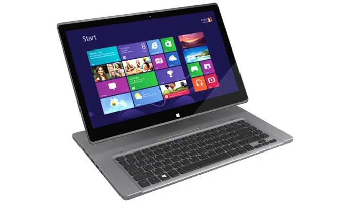 The Acer Aspire R7's screen is able to move close to the keyboard for easy touchscreen access