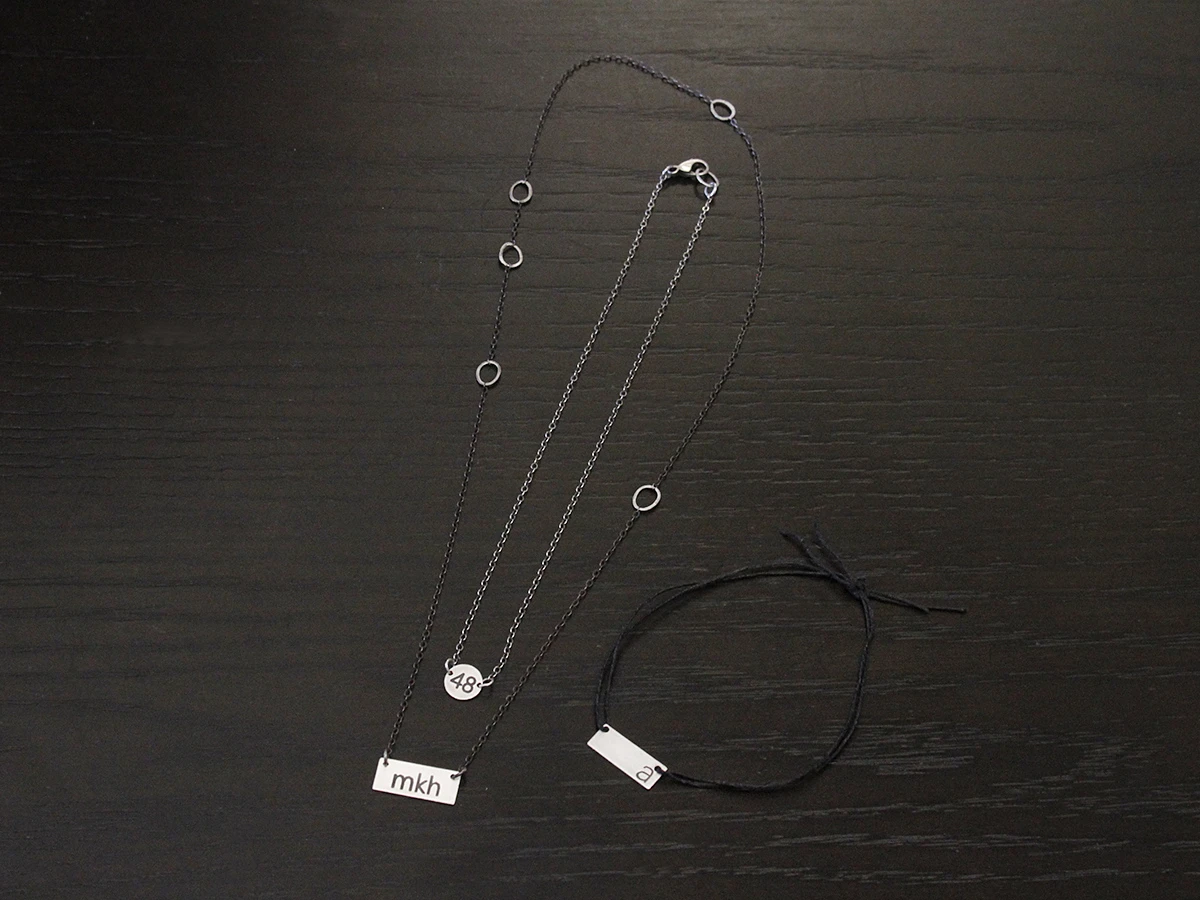 Necklaces made with Carvey