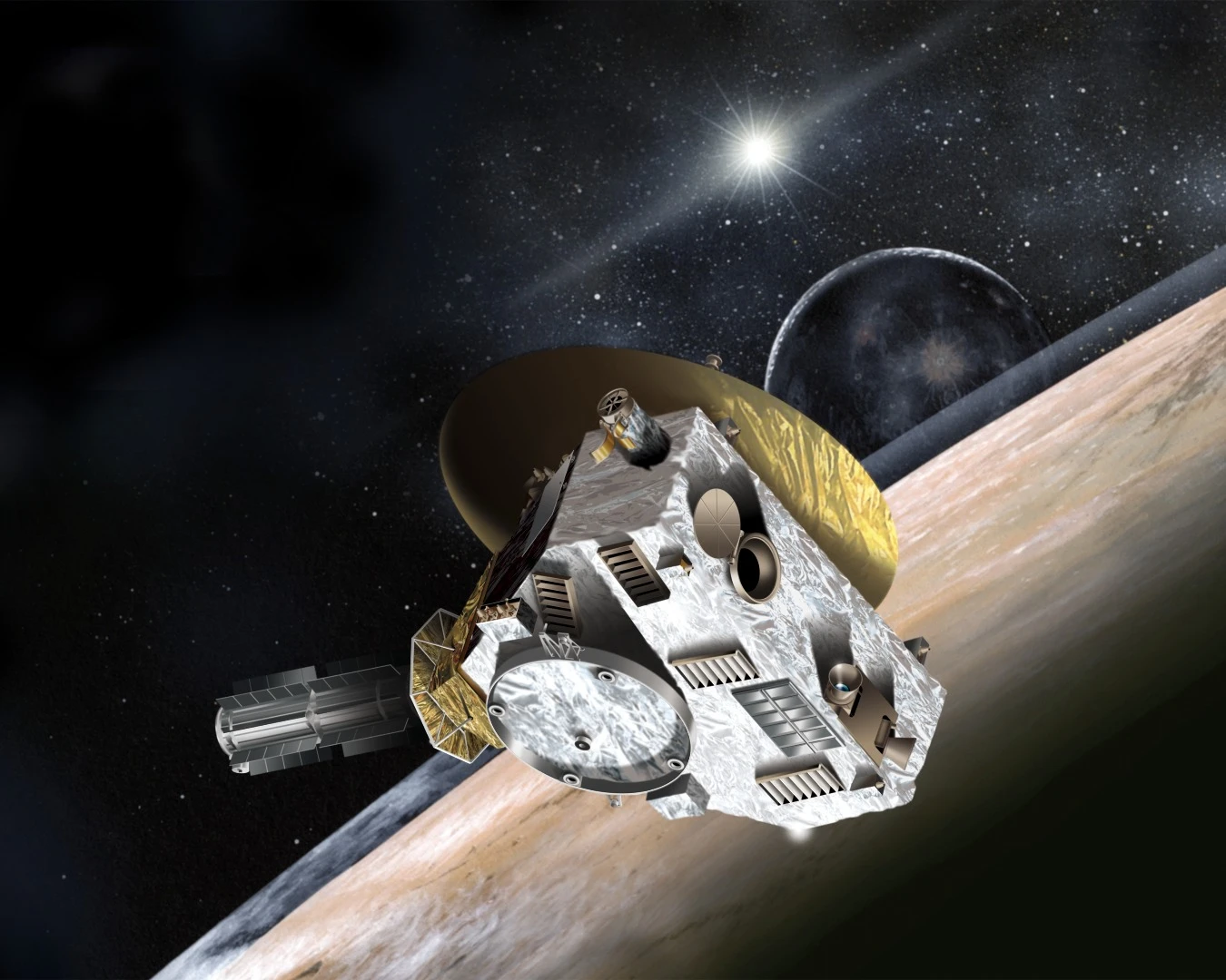 Artist's concept of the New Horizons deep space probe