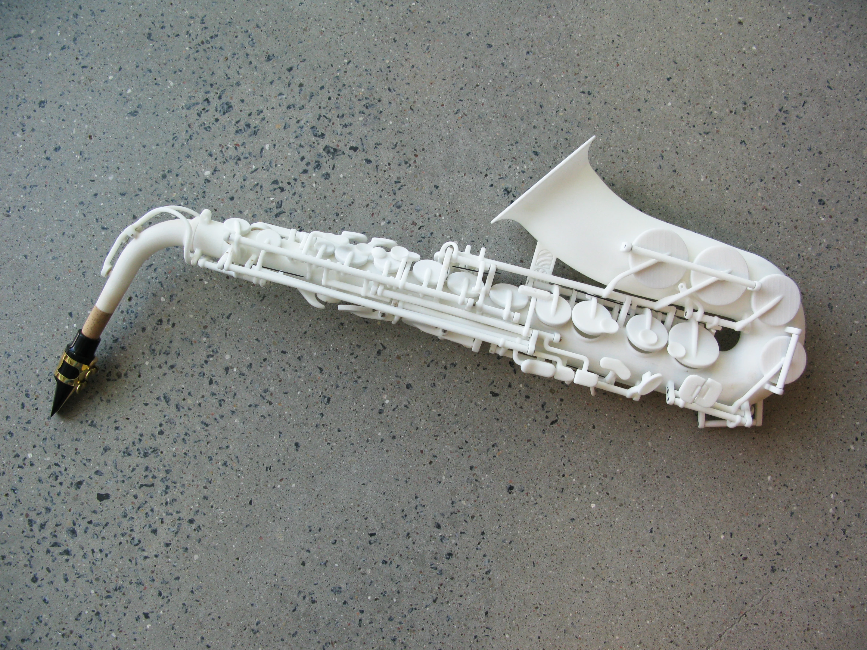 Olaf Diegel's prototype 3D-printed alto sax