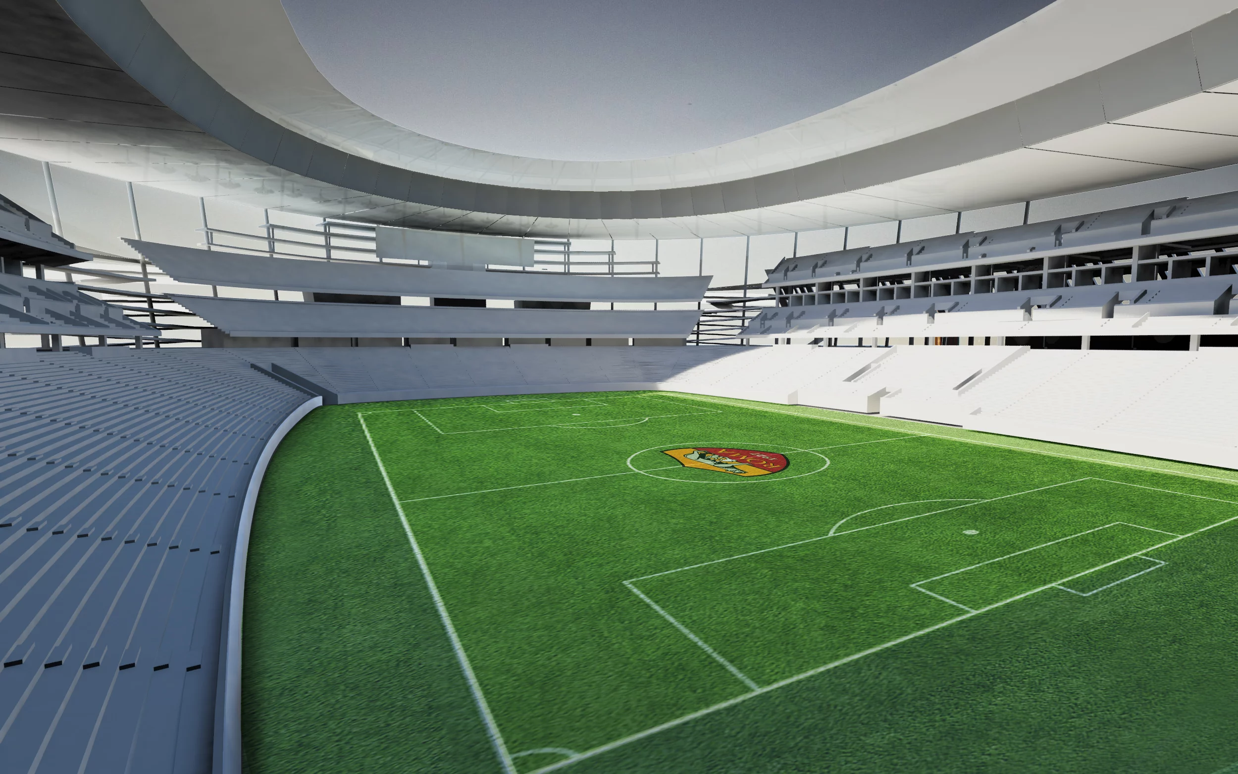 A render depicting the interior of the stadium (Image: Woods Bagot)