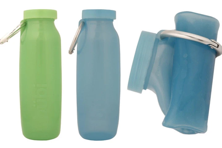 The Bübi Bottle can be scrunched for storage and unscrunched when in use