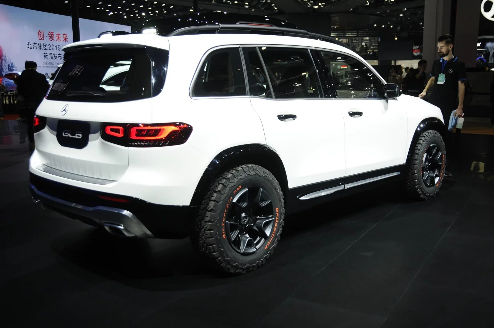 The Mercedes Concept GLB is powered by a 224-hp four-cylinder engine