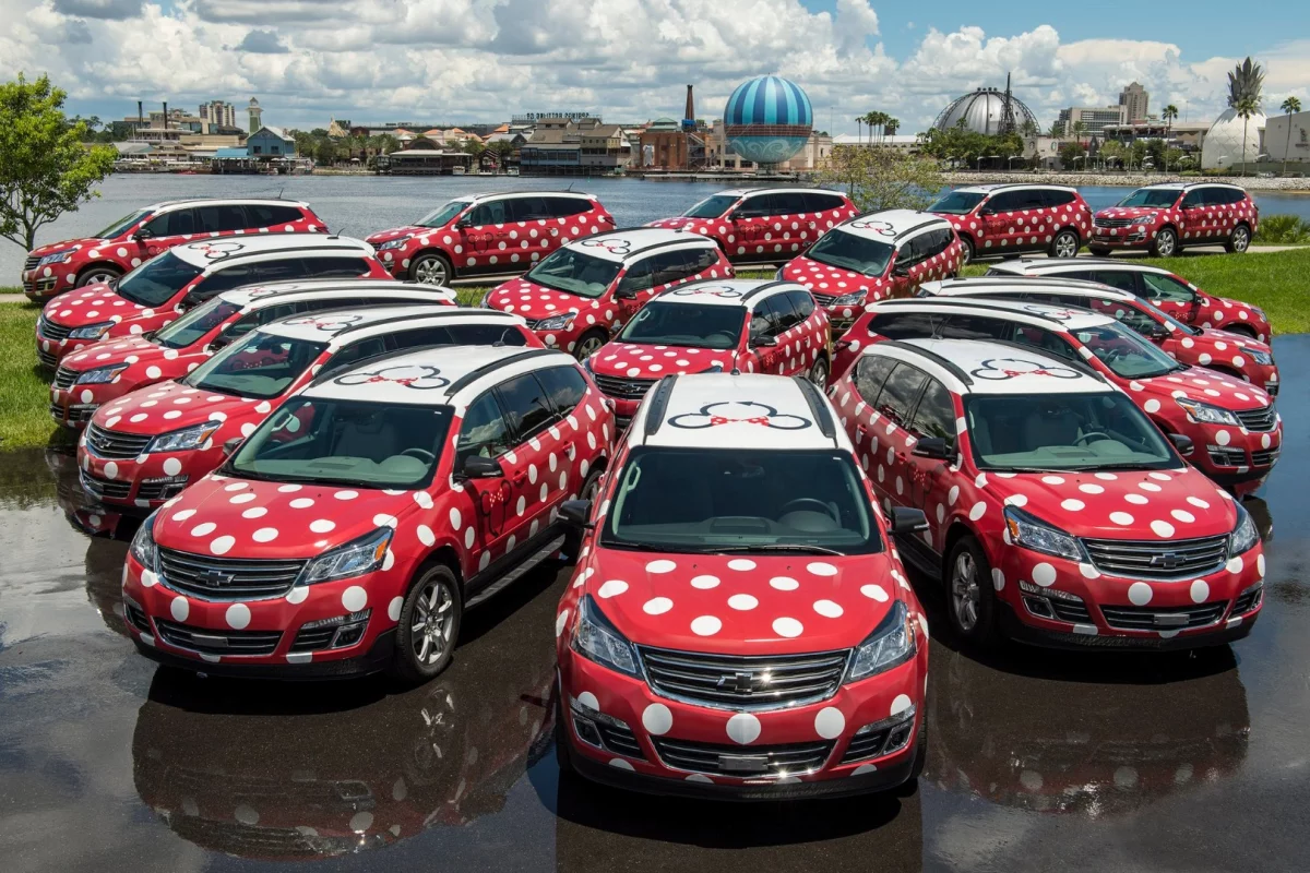 The driver's of Lyft's Minnie Vans will be dressed as Disney cast members