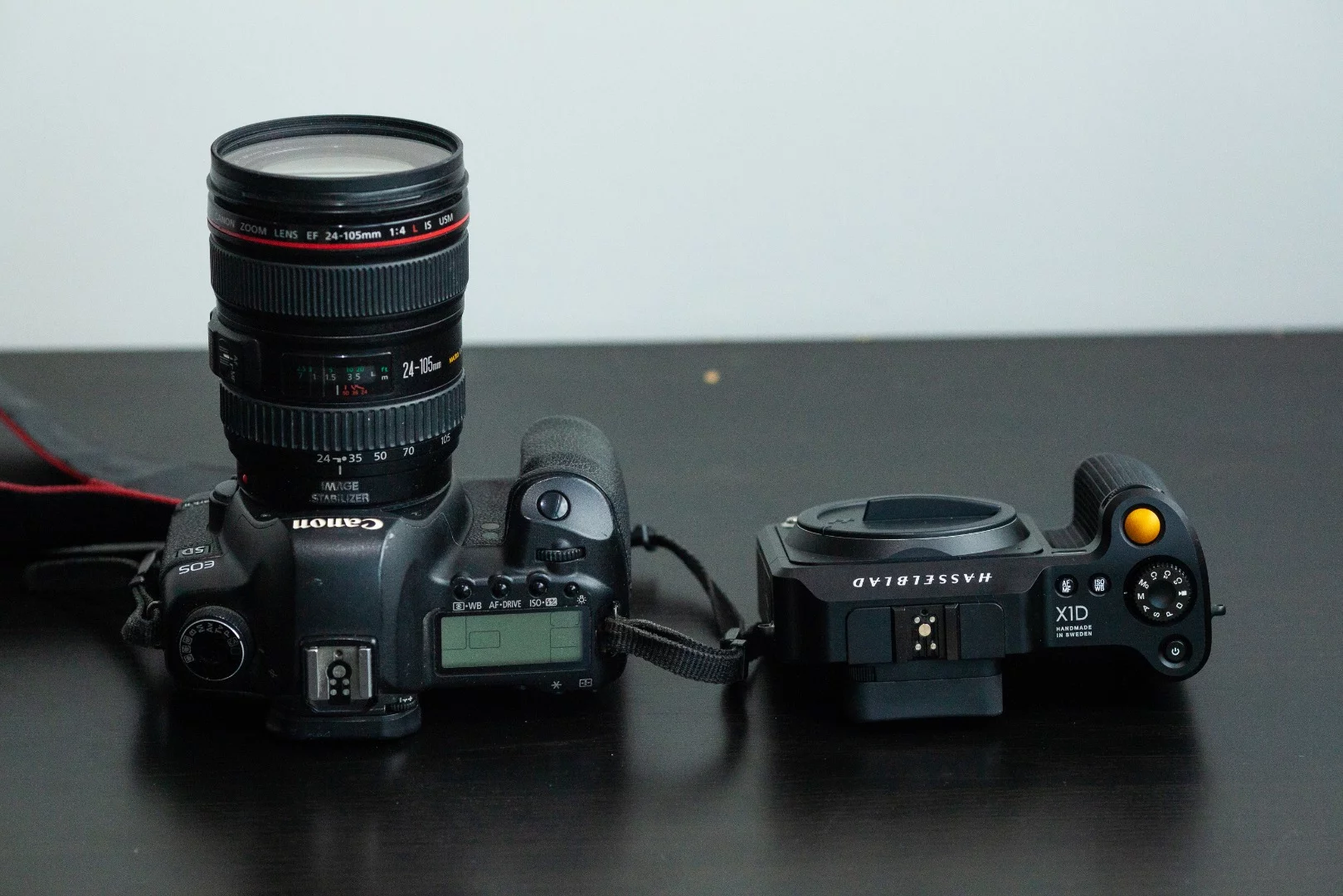 Hasselblad X1D: much thinner and lighter than my old 5D2.