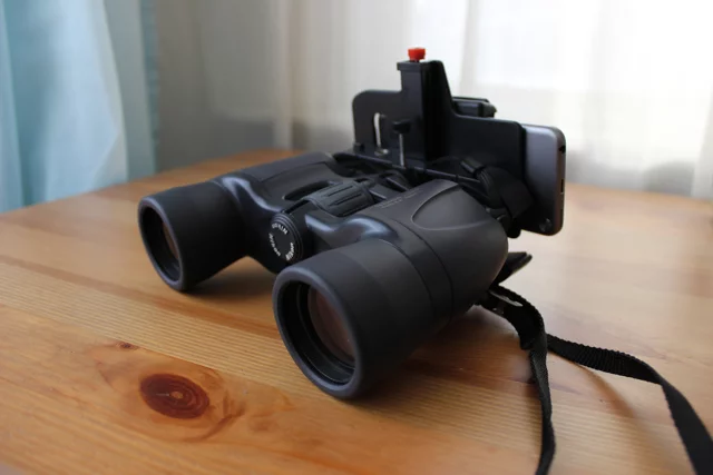 Users have to supply their own binoculars