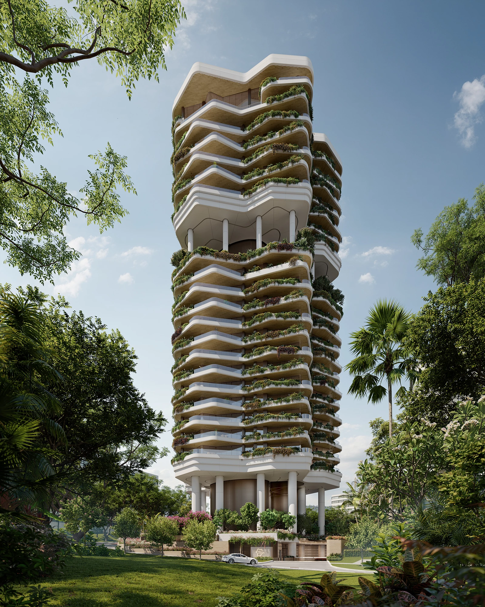 Park Nova will rise to a height of 100 m (328 ft) and consist of 21 floors