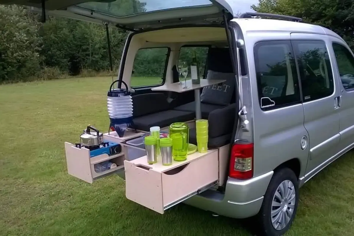 This mini-campervan with Campal ForTwo kit was sold through Microcampers UK