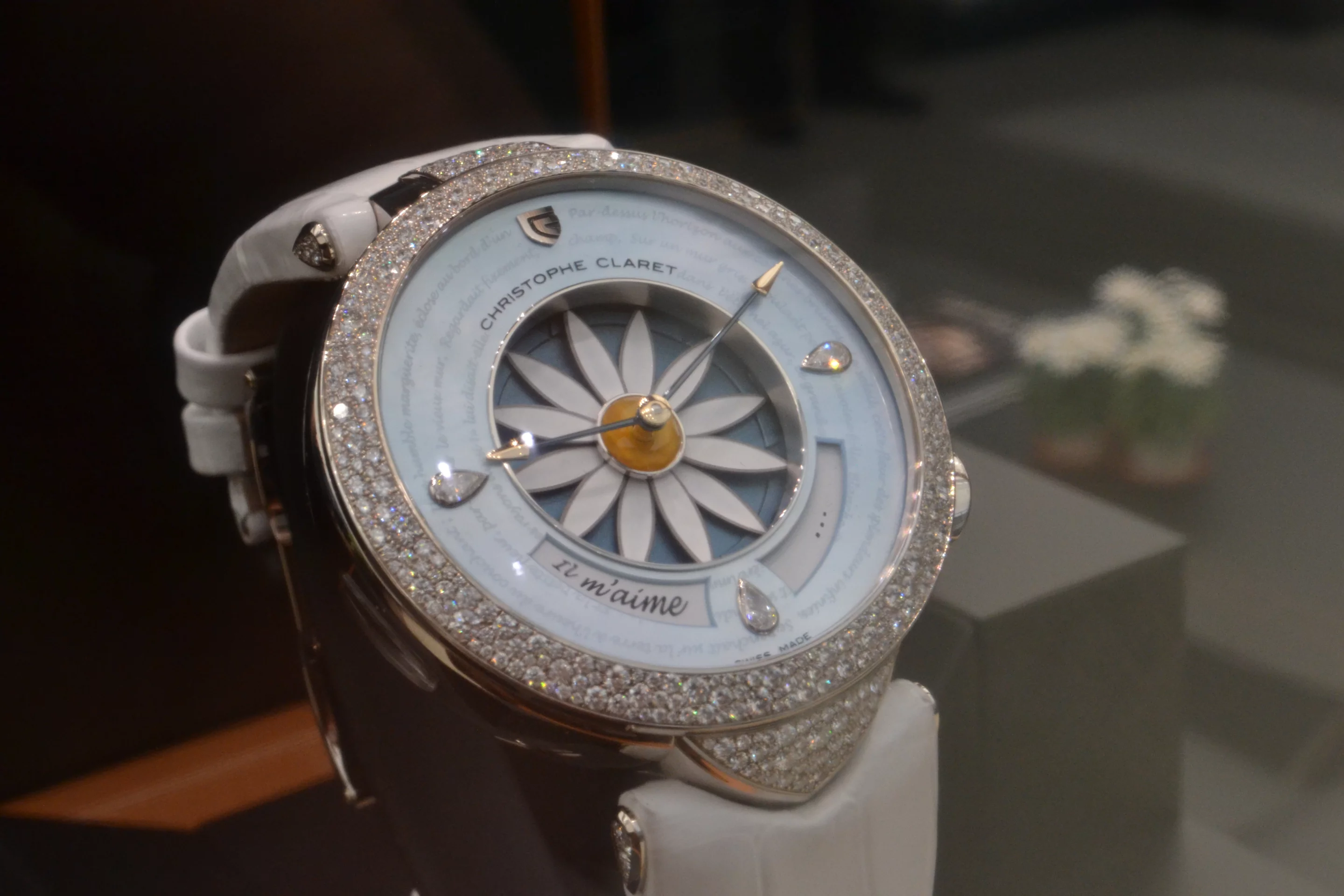 The Margot watch has a 95-jewel movement