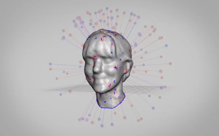 To build the plastic candy holders, Hot Pop Factory first had to scan each person's head to form a model for the 3D printer