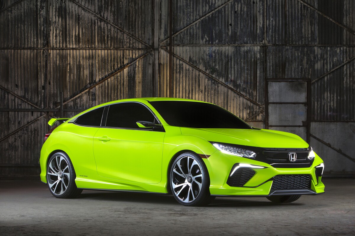 Honda's Civic Concept previewed the coupe version of the new Civic, which will run on an all-new platform that will underpin all versions of the car worldwide