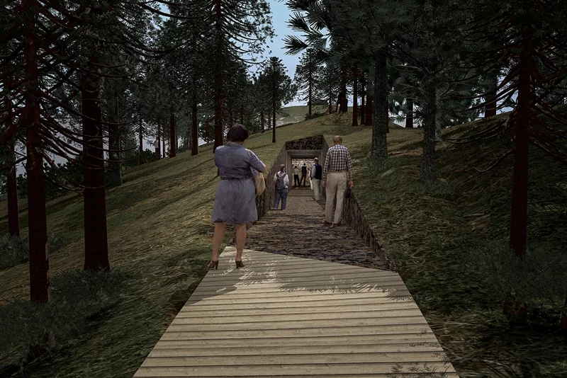 Visitors will be unable to reach the end of the headland (Image: Jonas Dahlberg Studio, courtesy of KORO / Public Art Norway)