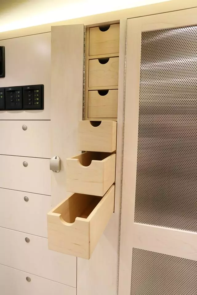 A look at the cabinet space inside the XV-LTS Photo: EarthRoamer