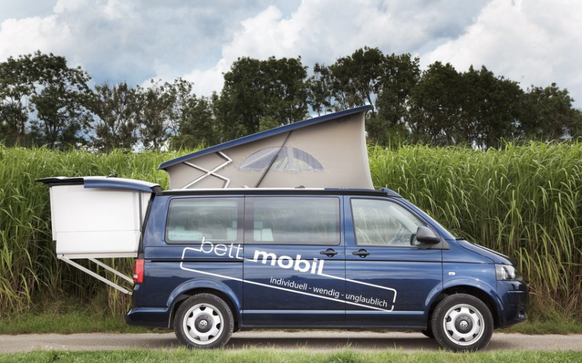 Bett Mobil showed its camper van design at the CMS 2015 show in Stuttgart back in January
