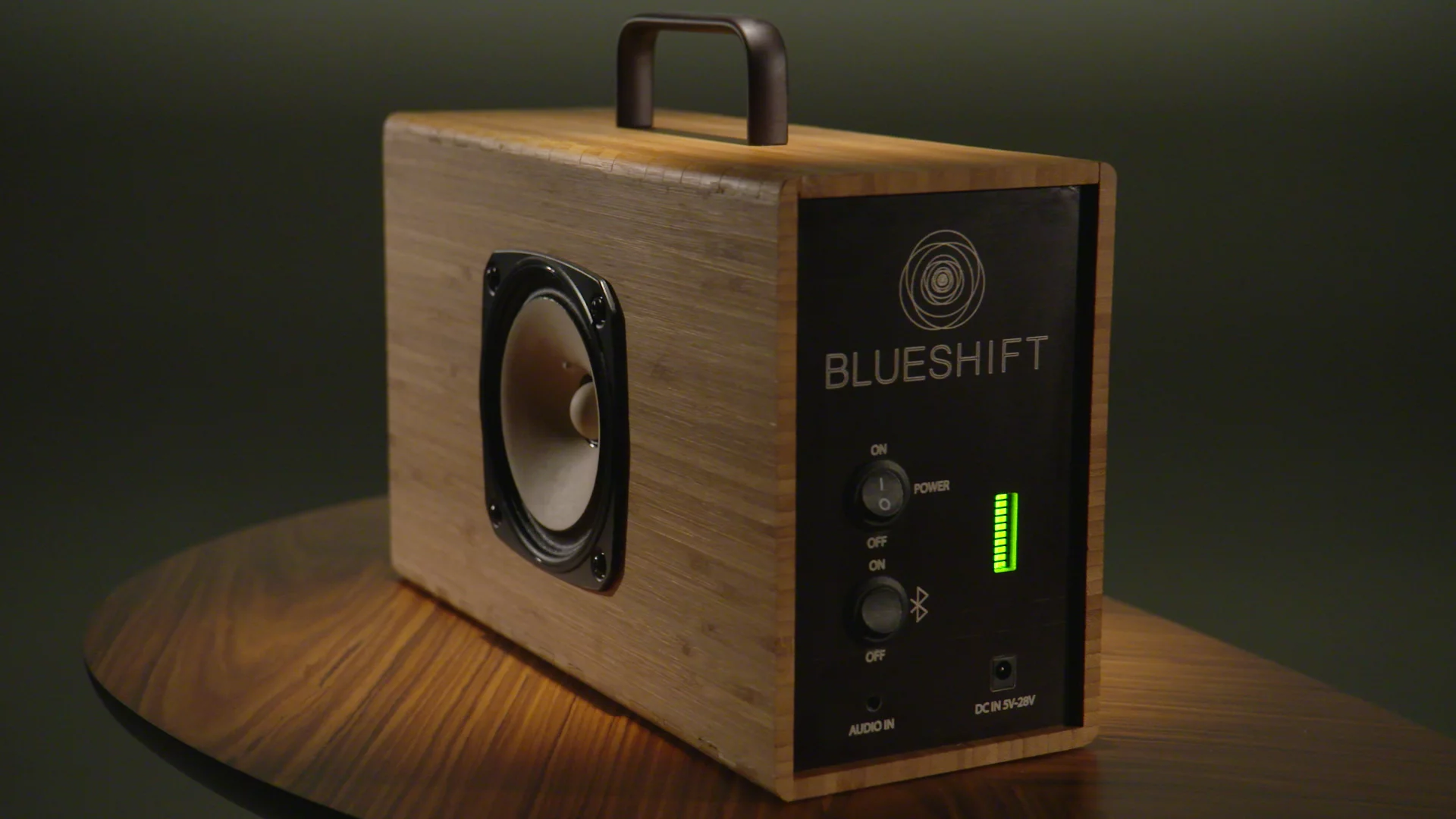 The Helium speakers are housed in a hand-made ported bamboo cabinet tuned to 105 Hz
