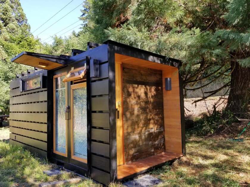 Optional extras for the True Studio include off-grid functionality, a rainwater collection system and a radiant underfloor heating system