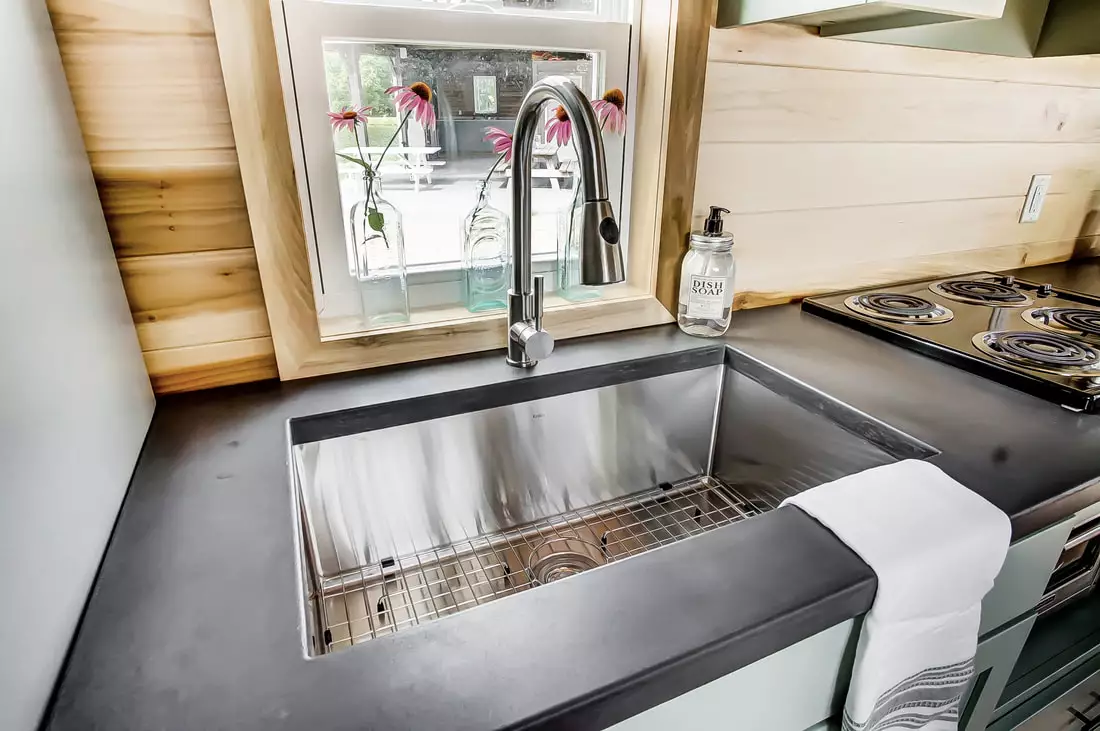 The Clover's kitchen sink
