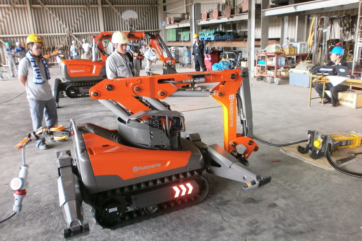 Husqvarna Construction has announced that two of its remote-controlled demolition robots are to help with the massive clean-up operation at the site of the fourth reactor at the Fukushima nuclear power plant