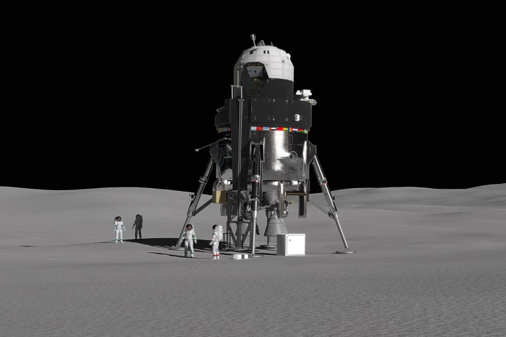 Concept of a manned lunar lander from Lockheed Martin