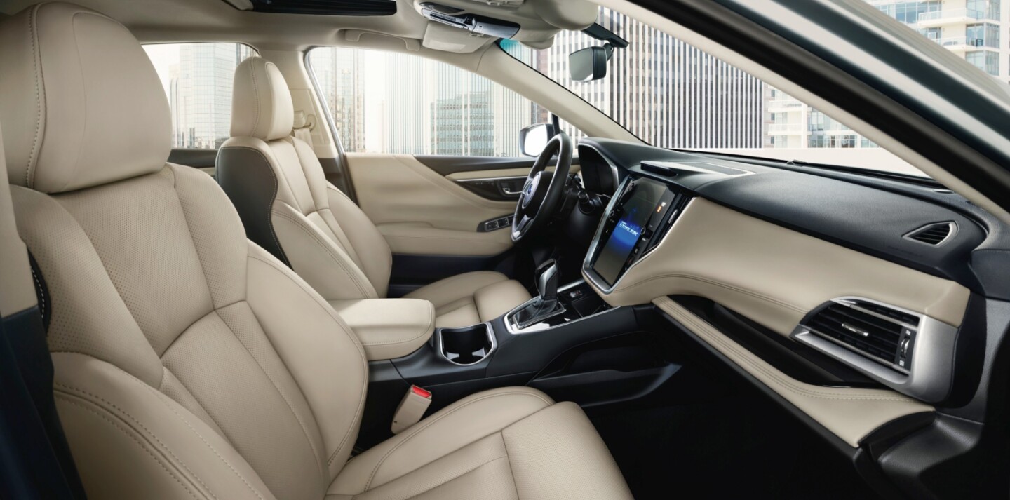 In the front, shoulder room and hip room have also been improved for better comfort in the new 2020 Legacy