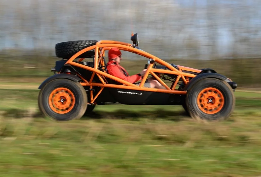 Good news for lovers of speed and mud: The Ariel Atom has gone off-roading
