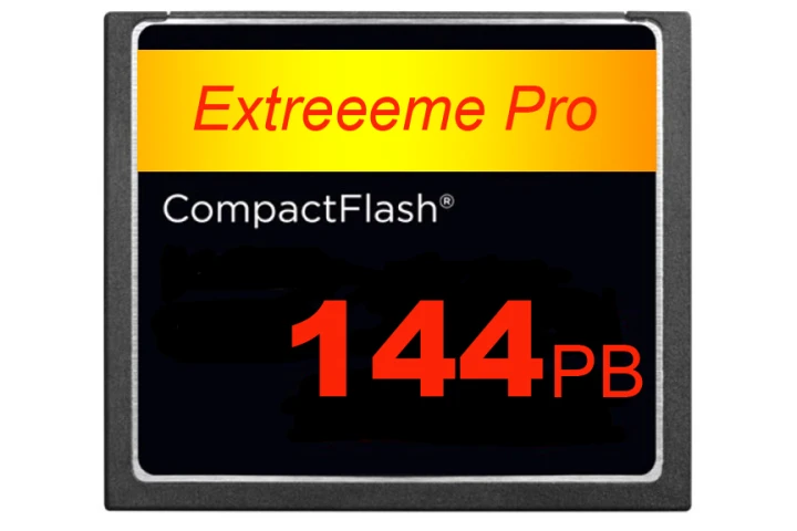 CompactFlash cards with 144PB capacity are still only fantasy - but they are now theoretically possible