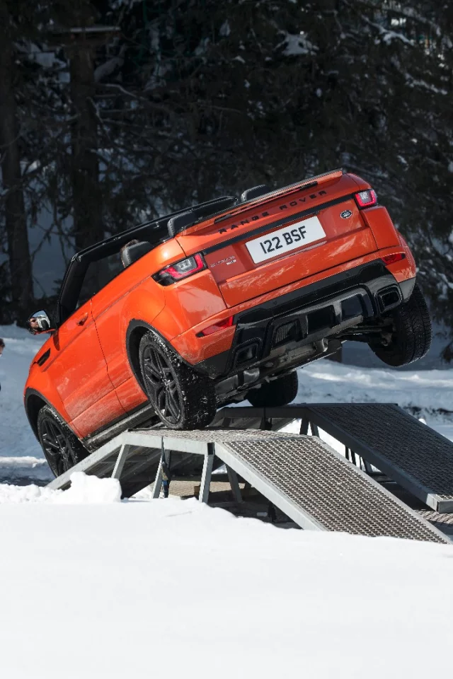 The Evoque Convertible is built to handle off-road situations