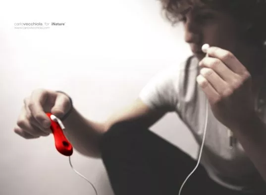 The iNature BioRolly is a biodegradable cable-winding device