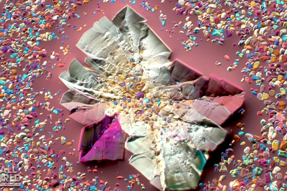 An honorable mention in this year's contest was a video showing epsom salts crystallizing