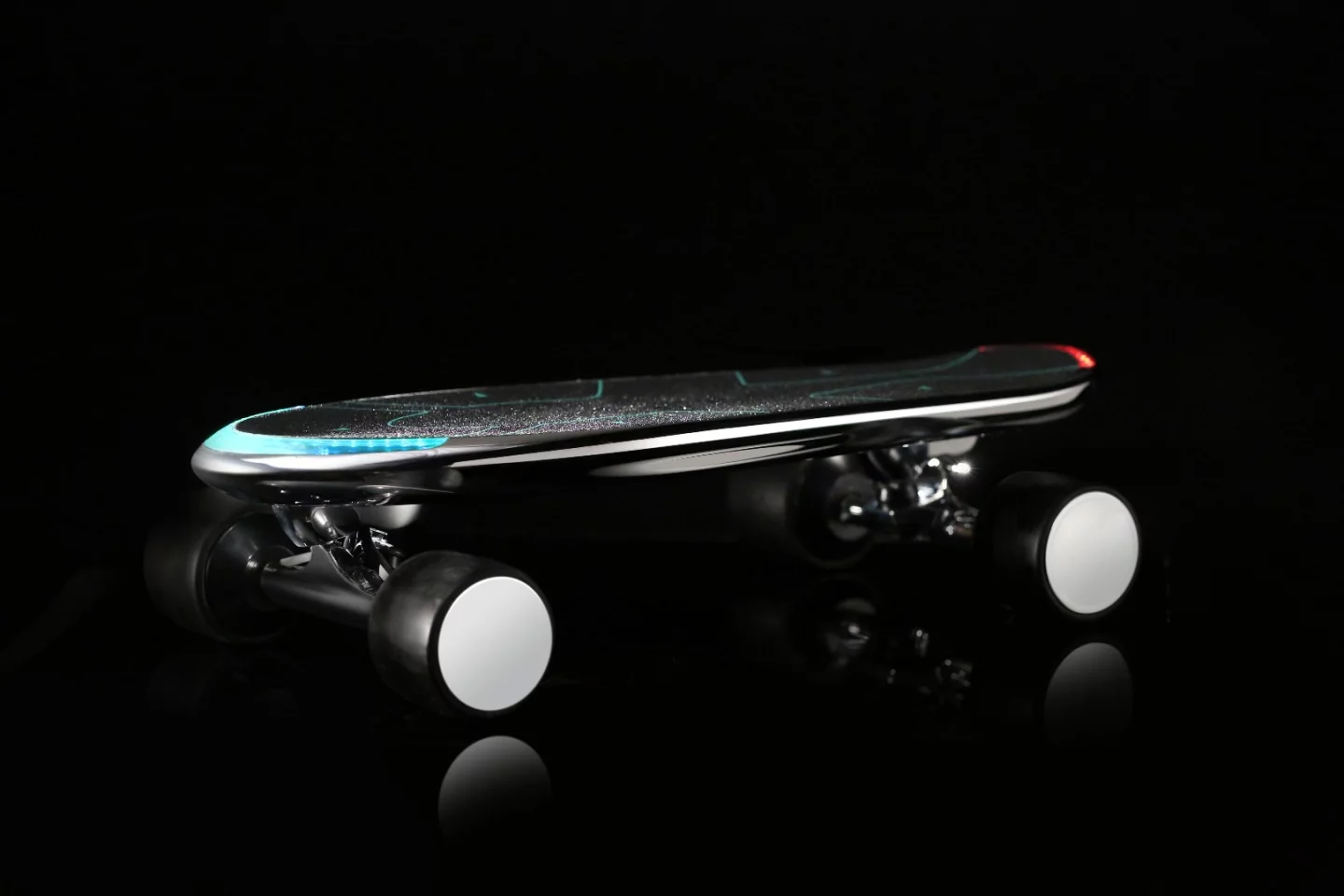 The Spectra electric skateboard can also be controlled with an app