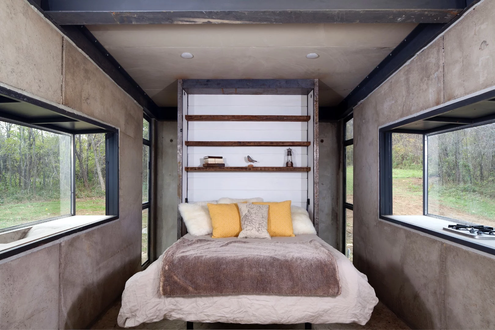 The Lost Whisky Concrete Cabin has a total floorspace of 160 sq ft (14.8 sq m)
