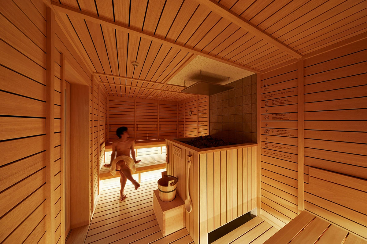 °C features a sauna imported from Finland