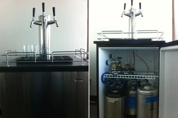 Kegerator with PicoBrewed beer