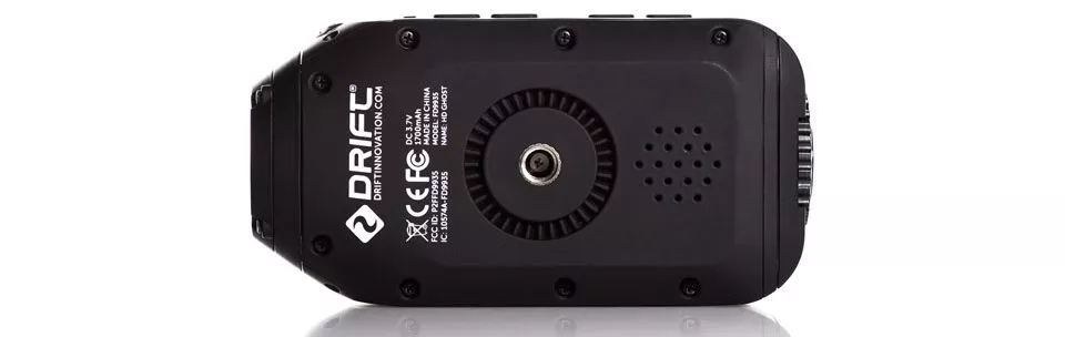 The Ghost has a threaded tripod stud on its underside