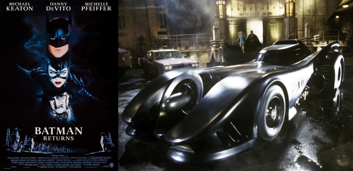 11| The Batmobile from Batman and Batman Returns