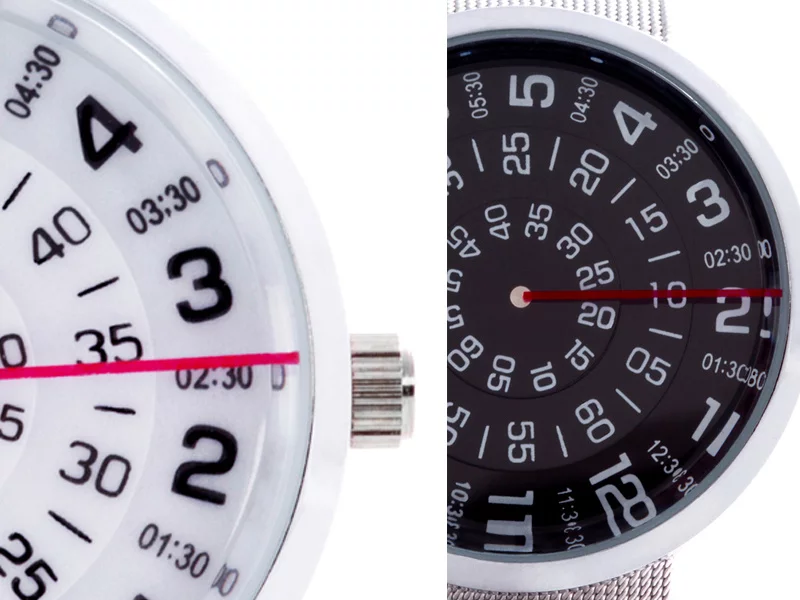 The Visus Watch comes in two flavors: with the face available in simple black or white
