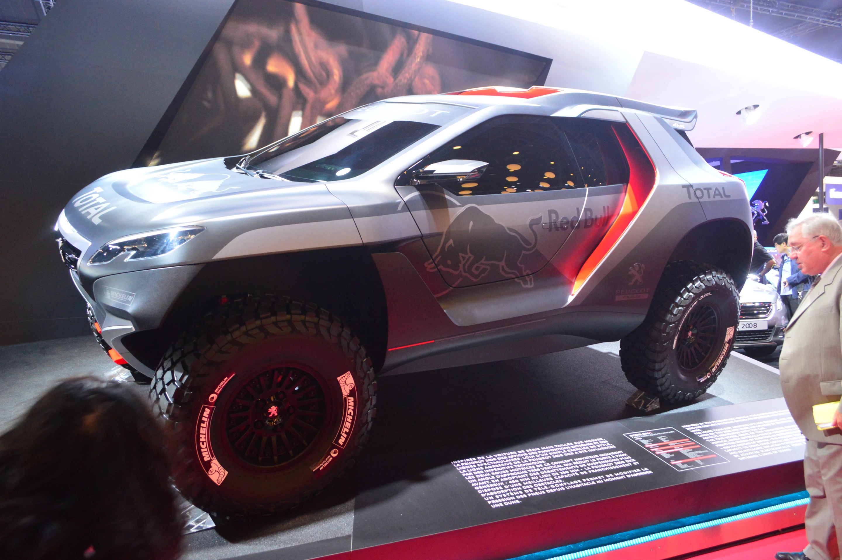 The Peugeot 2008 DKR has 340 hp on tap (Photo: C.C. Weiss/Gizmag)