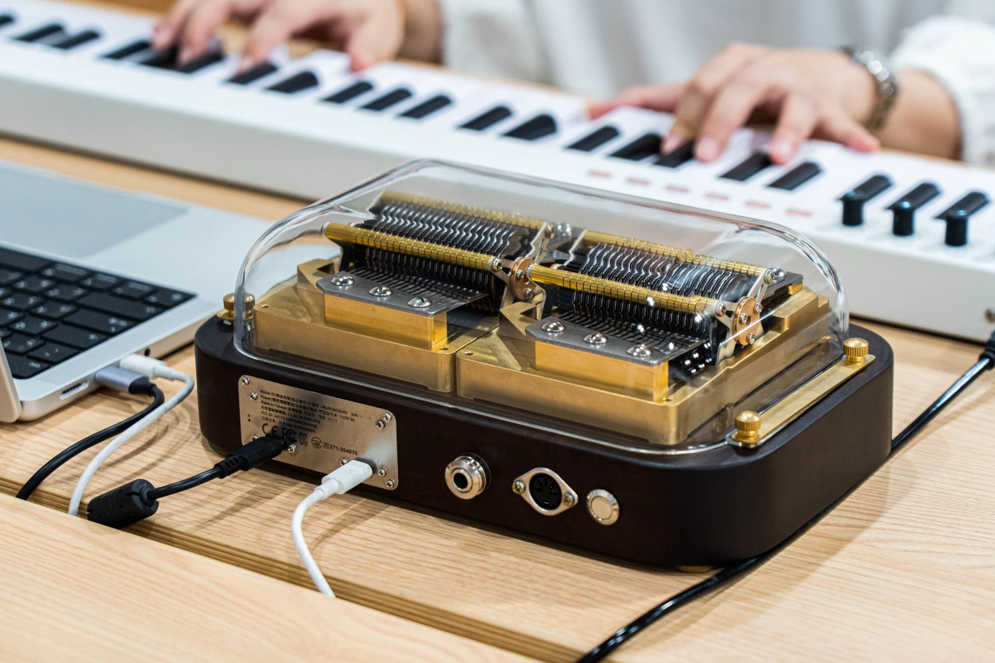 The Muro Box N40 Standard and Sublime models can be cabled to MIDI hardware for tune creation