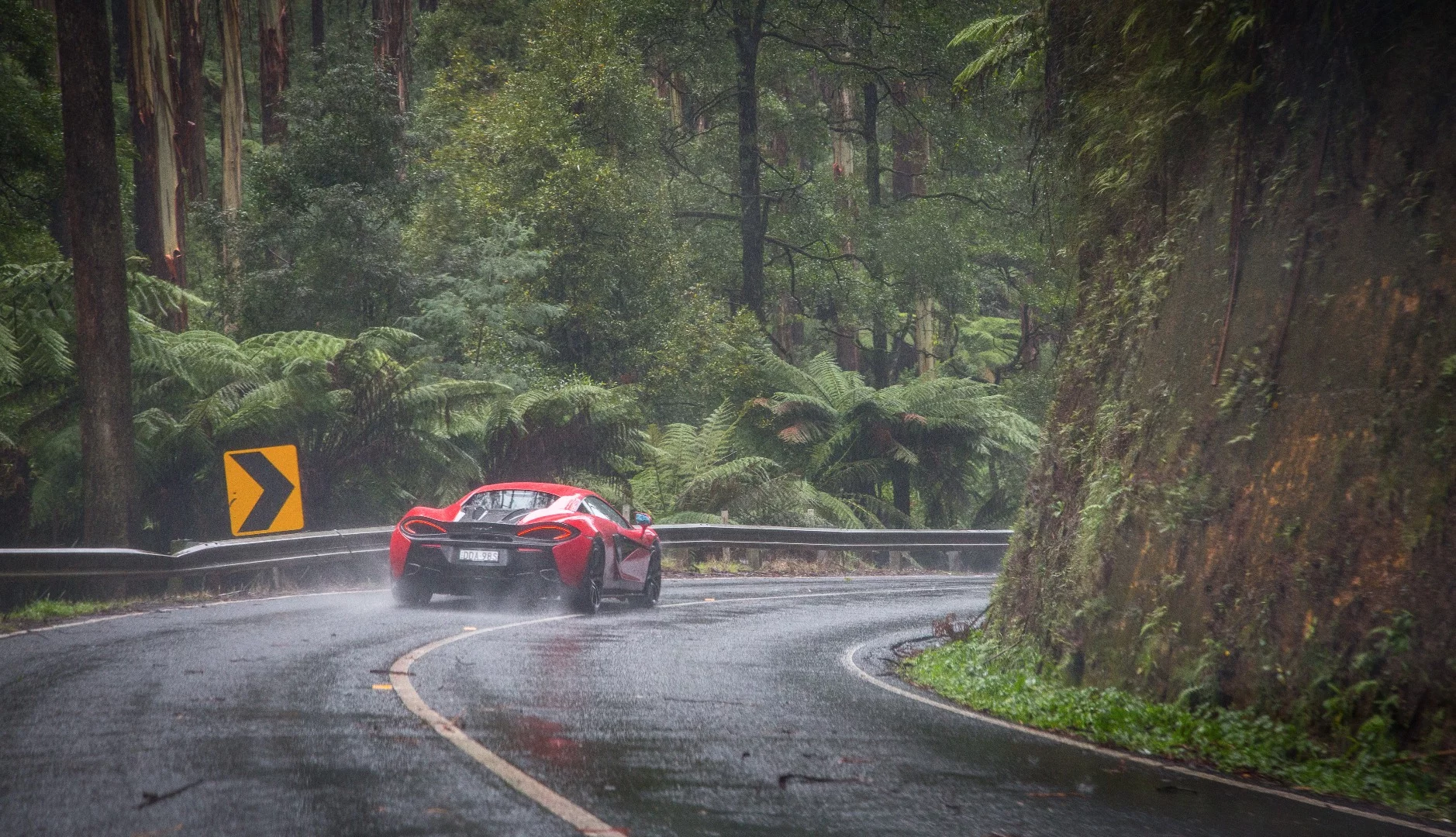 McLaren 570S: at home in the wet