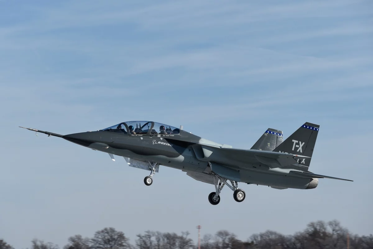 Boeing and Saab completed the first flight of their all-new T-X aircraft