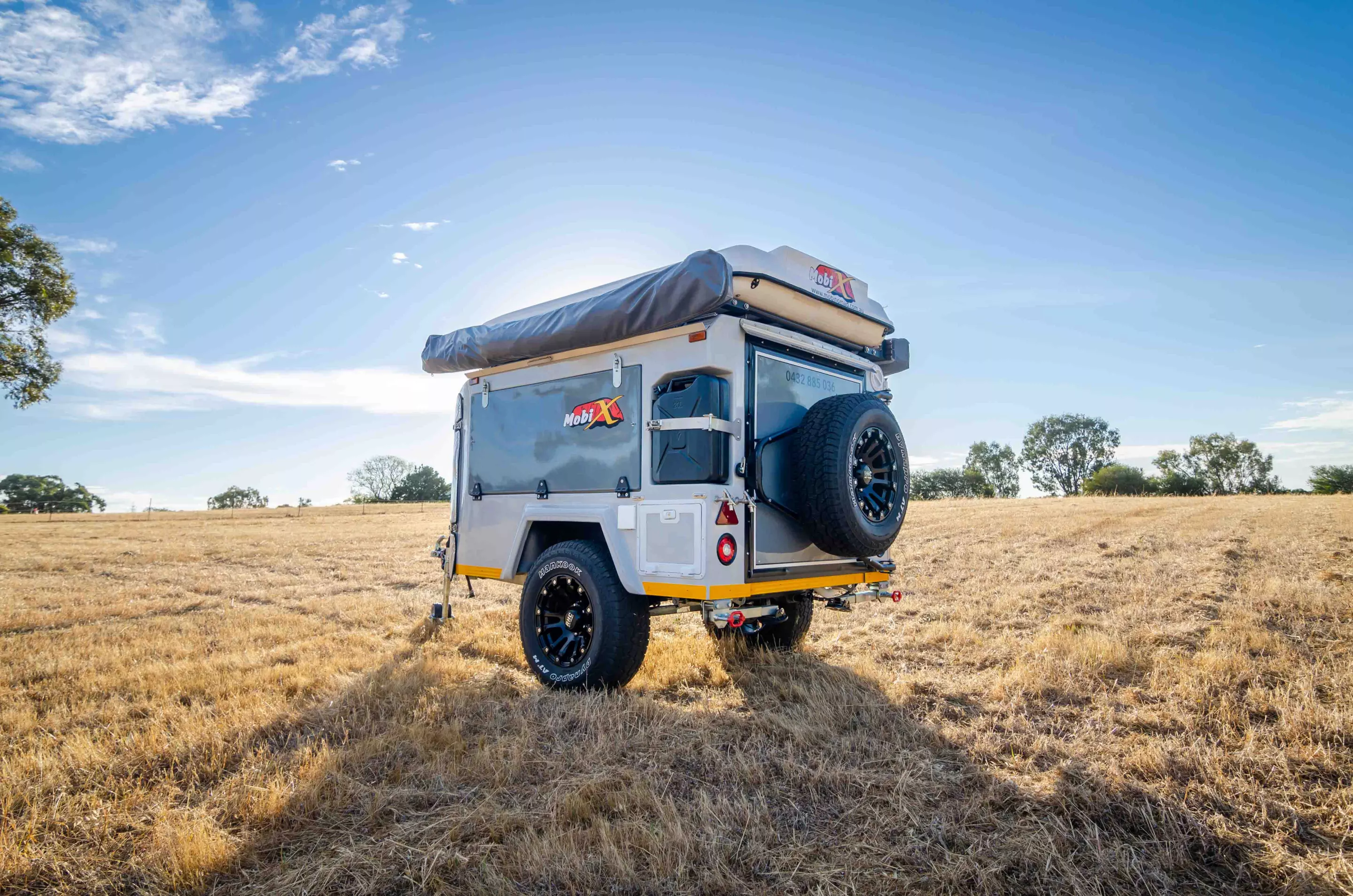 Mobi X camper trailer ready for set up