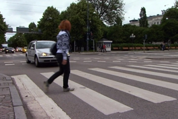 The Volvo S60 has added driver and pedestrian safety features including the ability to recognize pedestrians and automatically apply the vehicle's brakes when a collision is imminent