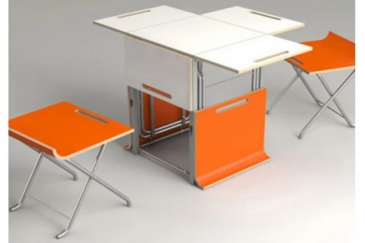 Paket dining set offers a clever dining solution for people short on space