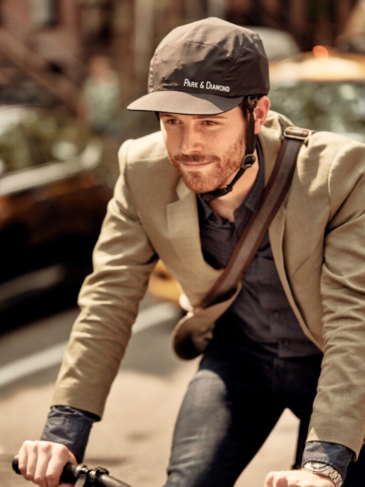 Collapsible Bike Helmet Moonlights As A Baseball Cap