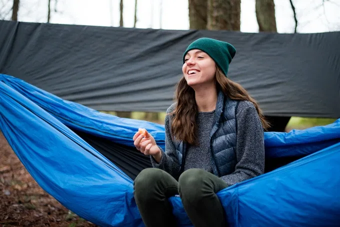 The creators are looking to raise funds on Kickstarter for their Swayy hammock
