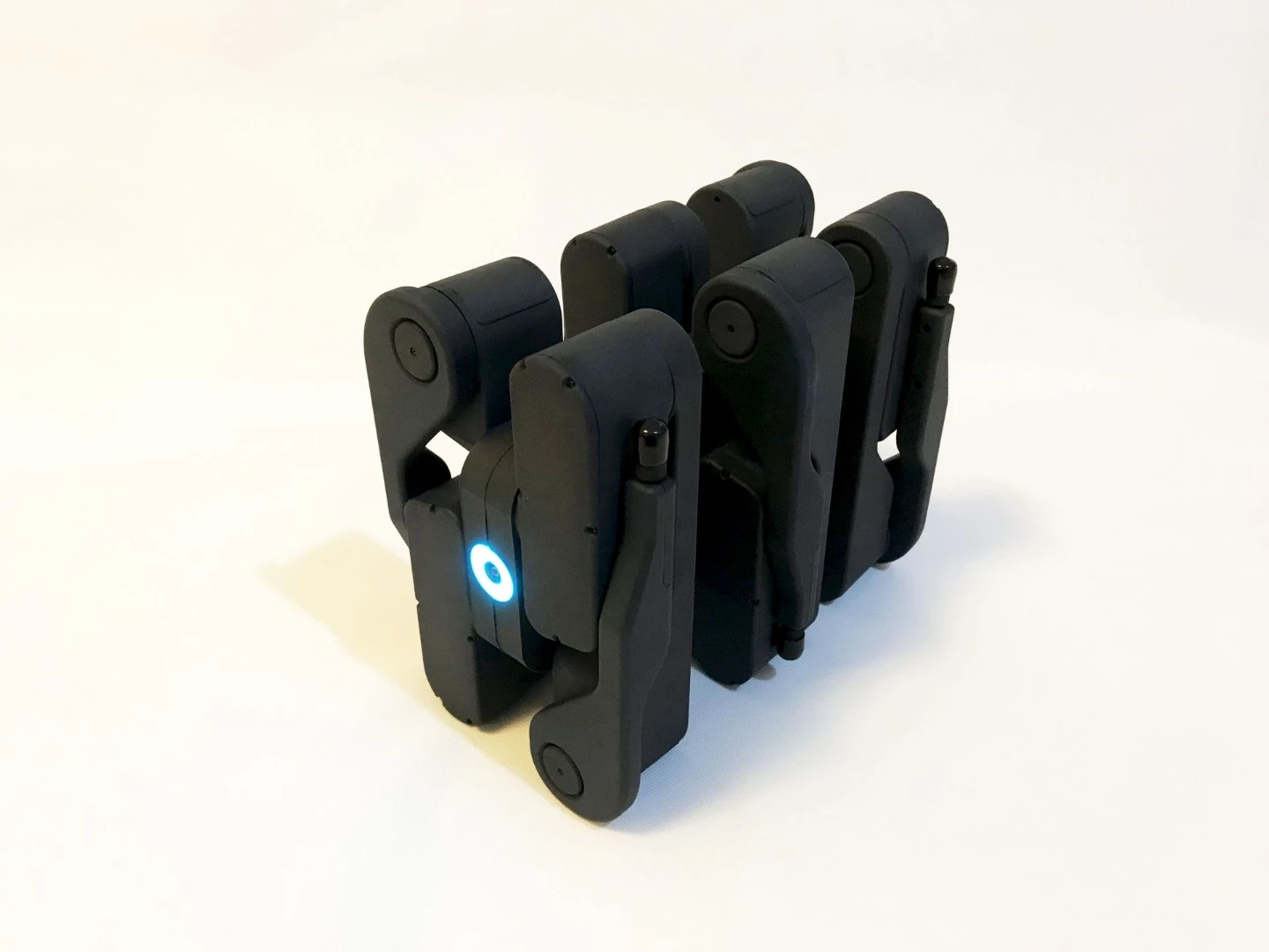 The Z6 robot can fold its legs around a rectangular core for transport in a backpack