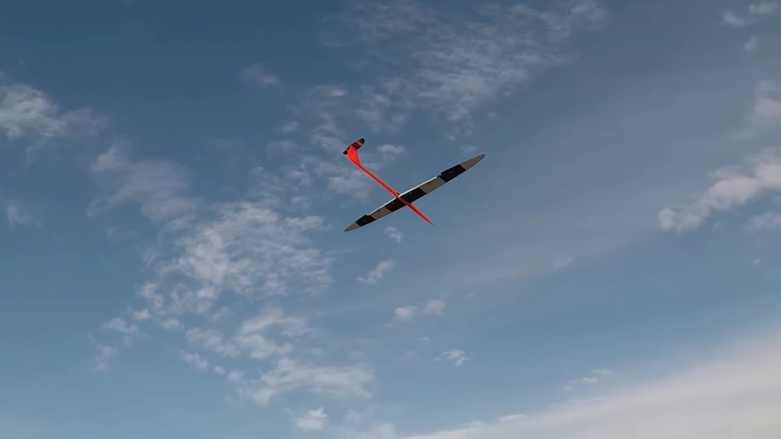 The massive 130-inch Transonic DP floats in for a gentle landing after claiming a new world record