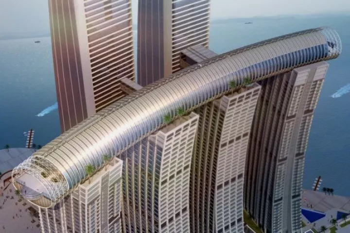 Raffles City Chongqing's "horizontal skyscraper" is named the Conservatory and measures 300 m (984 ft)-long