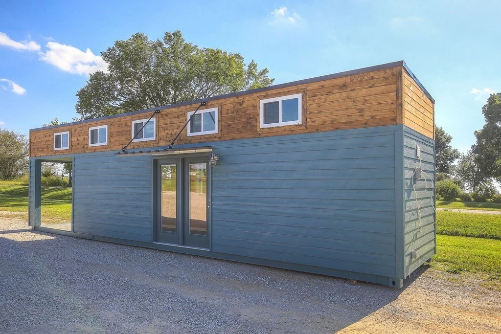 The unnamed container home is ready to hookup to the mains, but Custom Container Living can also outfit it to run off-the-grid with a solar setup